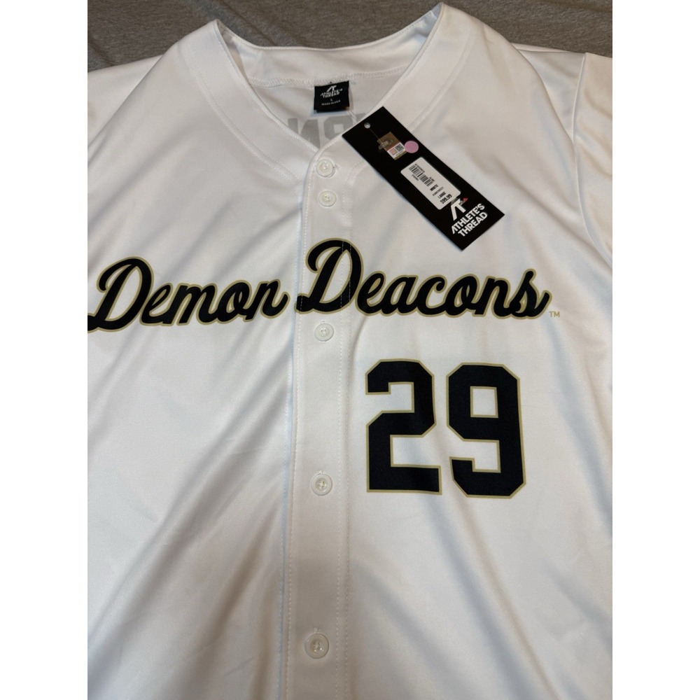 Wake Forest Demon Deacons Burns Jersey - Athletes Thread - Men's Large - Picture 5 of 15